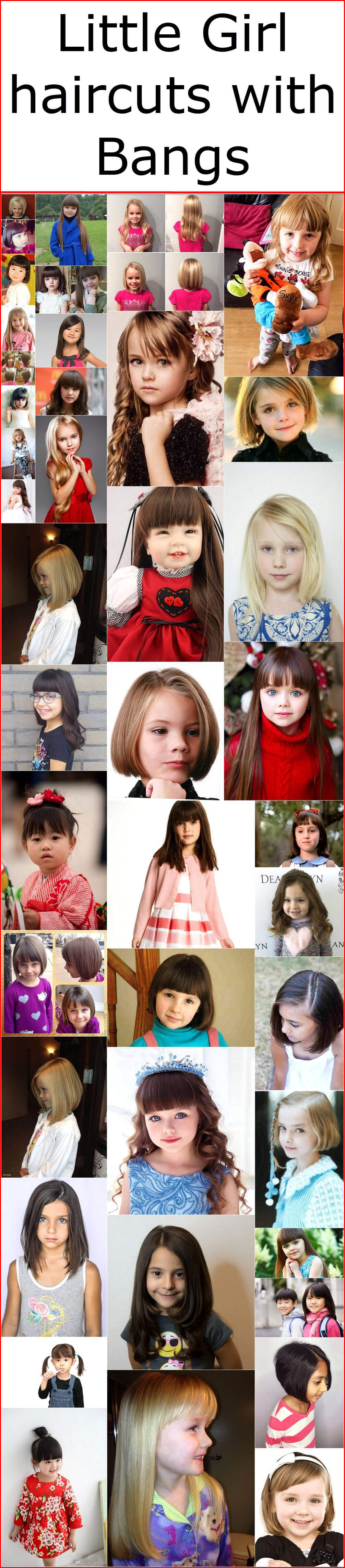 Little Girl haircuts with Bangs