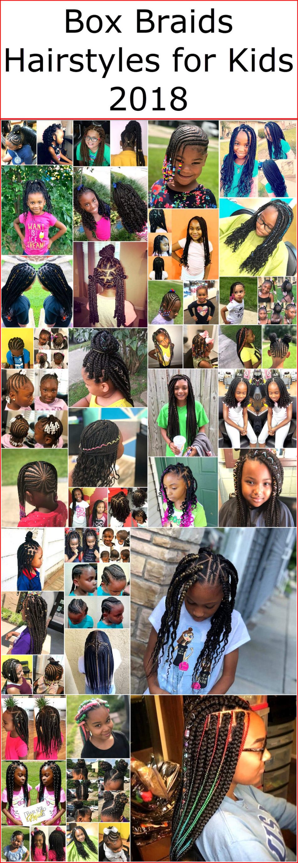 Box Braids Hairstyles for Kids 2018 | Kids Hairstyle Haircut ideas ...