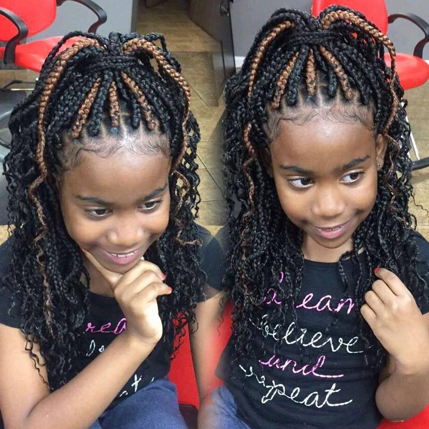 Curly Box Braids Hairstyles For Kids - This is probably a question many ...
