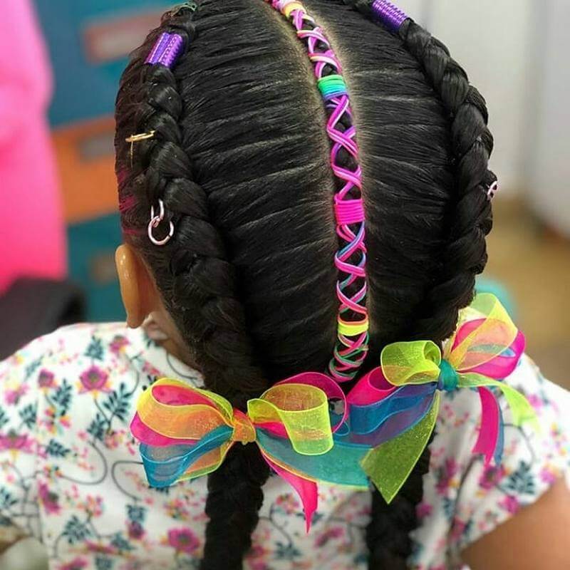 80 Cute Braided Hairstyles For Little Girls | Kids Hairstyle Haircut ...