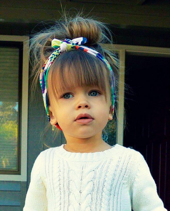 70 Best Little Girl Hairstyle with Bangs in 2019 | Kids Hairstyle