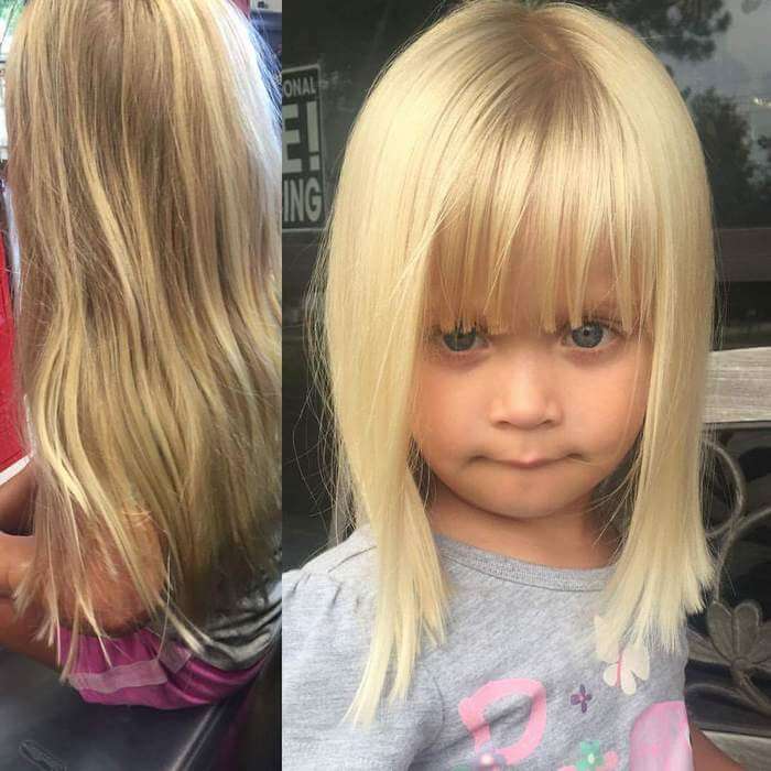 70 Best Little Girl Hairstyle with Bangs in 2019 | Kids Hairstyle ...